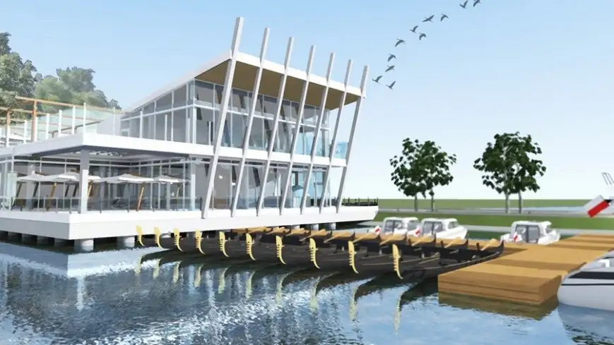 Koncepcja zagospodarowania terenów przy plaży miejskiej w Giżycku, zawierająca założenia projektu "Wodny Świat"