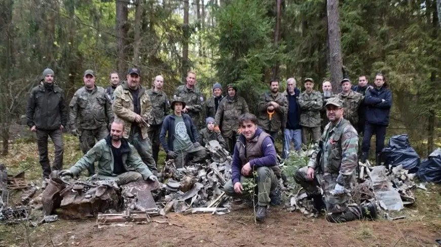 Szczątki niemieckiego samolotu odnalezione pod Olsztynkiem