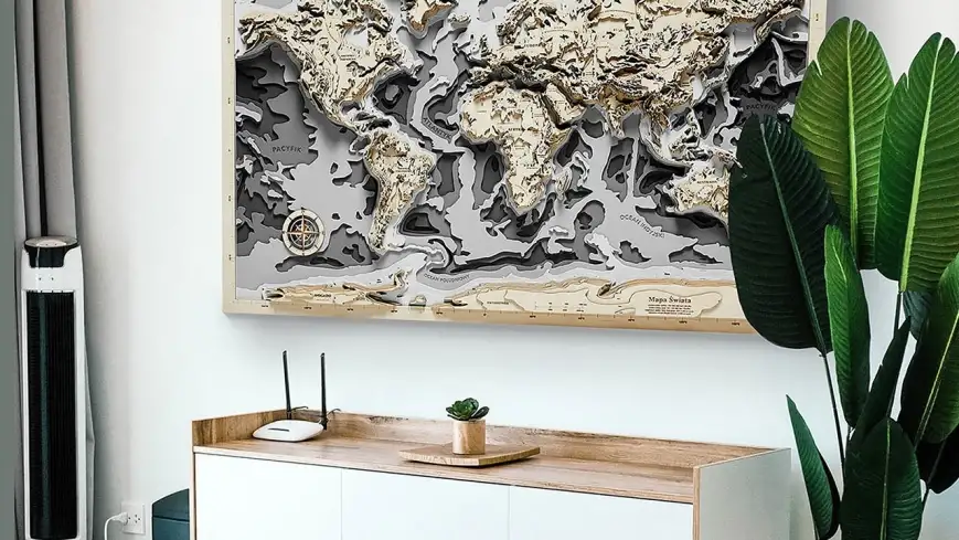 Mapa świata to prawdziwe dzieło sztuki