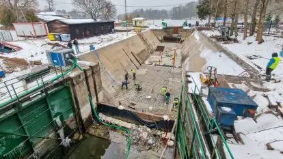 Śluza Guzianka I przechodzi remont. Nie będzie czynna w sezonie turystycznym