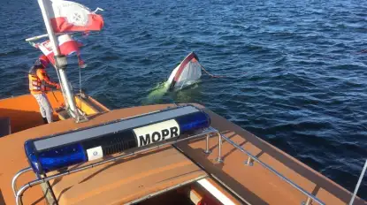 Na jeziorze Mamry zatonęła motorówka. Członkowie załogi…nie umieli pływać