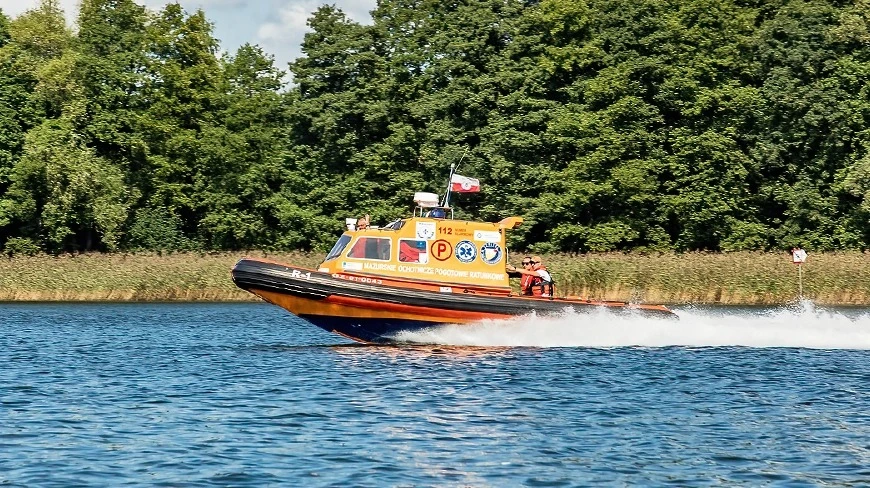 Akcja ratunkowa na jeziorze Ryńskim