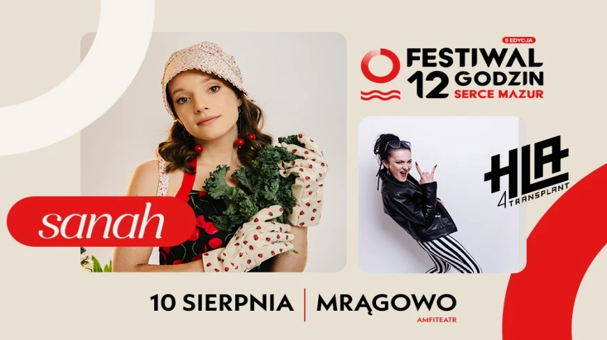 Sanah gwiazdą festiwalu 12 Godzin – Serce Mazur w Mrągowie