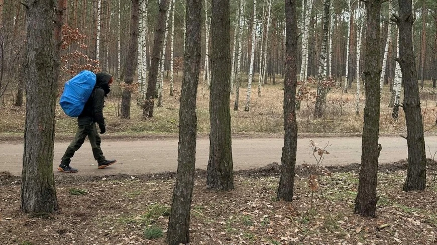 Tropem Wilków doszedł pieszo z Poznania na Mazury