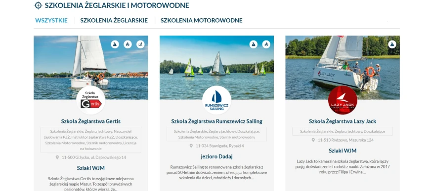 Ruszyła nowa zakładka na Mazury24.eu: Szkolenia żeglarskie i motorowodne