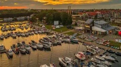 Ekologiczna akcja sprzątania portu Ekomarina Giżycko na Mazurach
