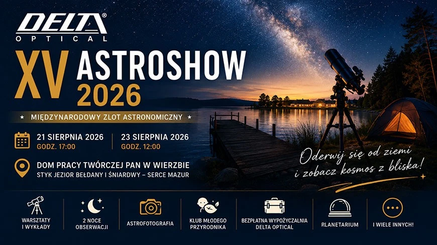 Jubileuszowy XV Delta Optical AstroShow 2026