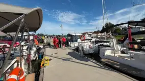 Wybuch gazu na łodzi motorowej w Sztynorcie. MOPR apeluje o ostrożność