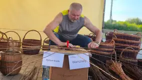 Woźnice 20-22 sierpnia. Fundacja Hydro-polis zaprasza na „Sploty Mazurskie". Warsztaty wyplatania koszy z Romanem Guzkiem