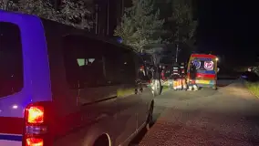 Ratownicy MOPR w akcji poszukiwania zaginionej osoby w lesie