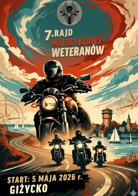 Ryk silników i chwila ciszy. 7. Rajd Motocyklowy Weteranów rusza z Giżycka