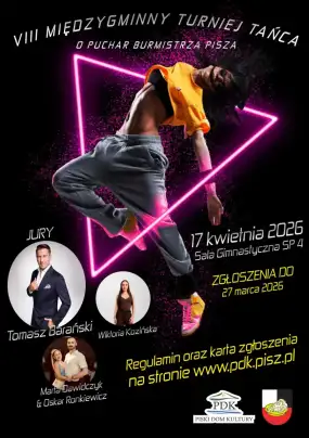 VIII Międzygminny Turniej Taneczny o Puchar Burmistrza Pisza