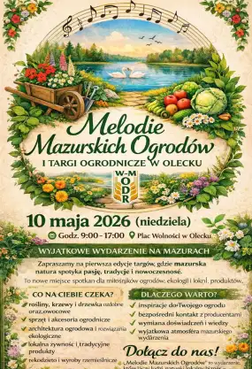 Melodie Mazurskich Ogrodów – nowe targi ogrodnicze w Olecku już w maju