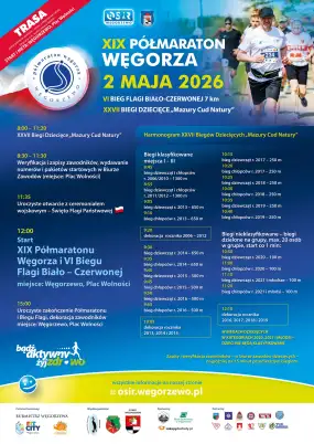 Węgorzewo zaprasza na półmaraton