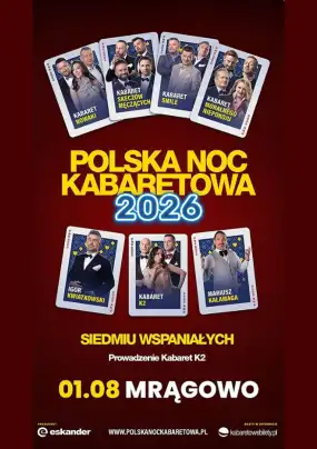 Polska Noc Kabaretowa 2026 w Mrągowie