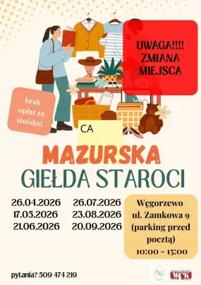 Giełda staroci w Węgorzewie