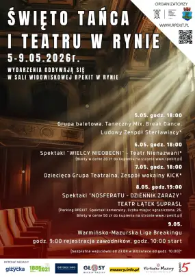 Ryn zamieni się w stolicę sztuki! Nadchodzi Święto Tańca i Teatru