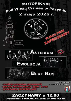 Ryk silników i rockowe brzmienia. Motopiknik w Pasymiu