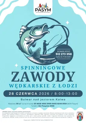 Nadchodzą Spinningowe Zawody w Pasymiu