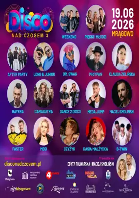Disco nad Czosem 3– Wielkie święto muzyki tanecznej w Mrągowie!