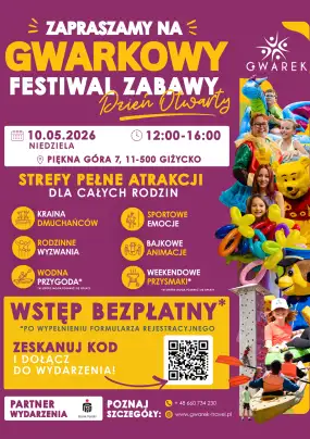 Mazury, śmiech dzieci i dzień pełen energii. Gwarek zaprasza na Festiwal Zabawy.