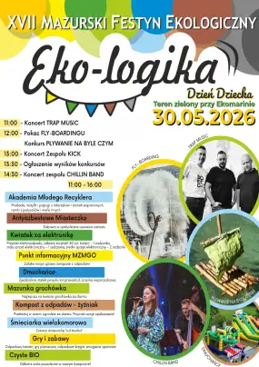Ekologia, muzyka i zabawa. XVII Mazurski Festyn Ekologiczny w Rynie!