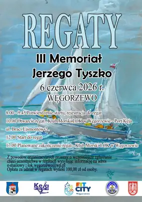 Regaty III Memoriał Jerzego Tyszko na jeziorze Mamry