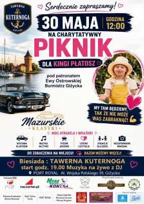 Charytatywny piknik dla Kingi Płatosz już 30 maja w Giżycku