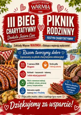 Pobiegną dookoła jeziora Czos. W Mrągowie rusza III Bieg Charytatywny