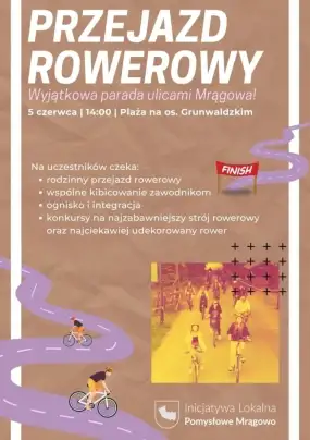 Nietypowy przejazd rowerowy w Giżycku