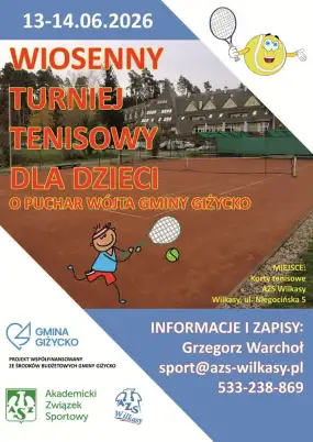 Wiosenny Turniej Tenisowy dla Dzieci i Młodzieży w Wilkasach!