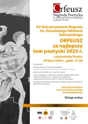 Gala wręczenia Nagrody im. K. I. Gałczyńskiego ORFEUSZ