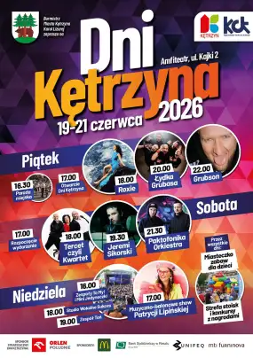 Burmistrz Miasta Kętrzyn zaprasza na Dni Kętrzyna 2026