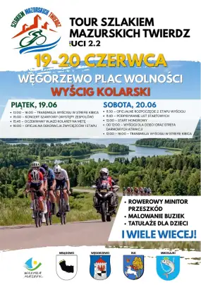 Kolarskie emocje w sercu Mazur. Tour Szlakiem Mazurskich Twierdz zawita do Węgorzewa