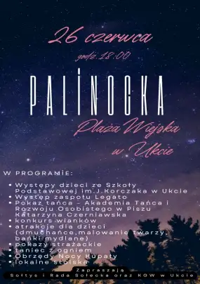 Magia nocy świętojańskiej na Mazurach. Palinocka w Ukcie!