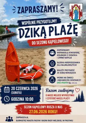 Przygotujmy razem „Dziką Plażę” w Pasymiu do sezonu