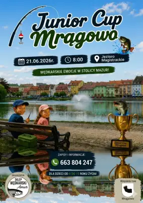 Junior Cup Mrągowo 2026 – Młodzi mistrzowie kija ruszają nad wodę