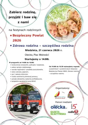 Rodzinne festyny w Olecku – zdrowie, bezpieczeństwo i świetna zabawa