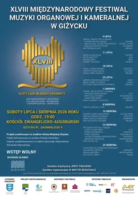 XLVIII Międzynarodowy Festiwal Muzyki Organowej i Kameralnej w Giżycku