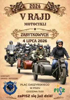 V Rajd Motocykli Zabytkowych w Piszu