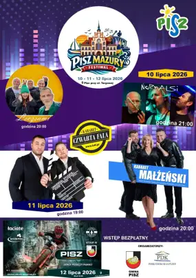 Trzy dni pełne emocji. Nadchodzi Pisz Mazury Festiwal 2026