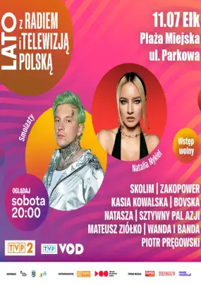 Muzyczne gwiazdy i telewizyjne show na plaży. „Lato z Radiem i Telewizją Polską” zawita do Ełku
