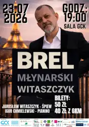 „Salut Brel” – recital Jarosława Witaszczyka w Giżyckim Centrum Kultury