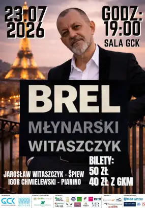 „Salut Brel” – recital Jarosława Witaszczyka w Giżyckim Centrum Kultury