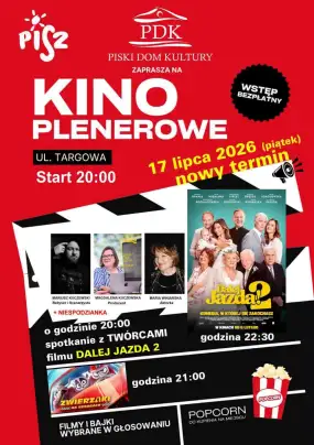 Wyjątkowy wieczór filmowy w Piszu. Spotkaj twórców hitu „Dalej Jazda 2” w Kinie Plenerowym