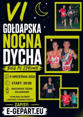 Rozświetlone ścieżki i uzdrowiskowy klimat. VI edycja Gołdapskiej Nocnej Dychy