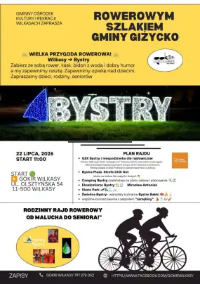 Przed nami kolejny rodzinny rajd rowerowy w Gminie Giżycko
