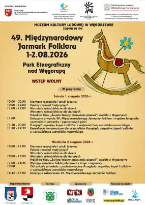 Węgorzewo zaprasza na 49. Międzynarodowy Jarmark Folkloru