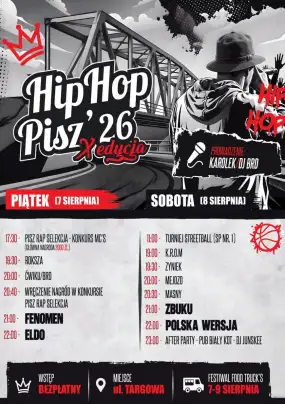X Jubileuszowy Hip Hop Pisz '26 – Święto Kultury Hip-Hop w Piszu