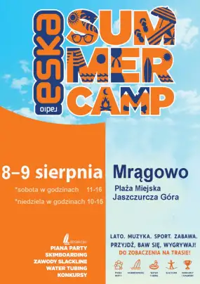 ESKA Summer Camp już w ten weekend na plaży miejskiej w Mrągowie